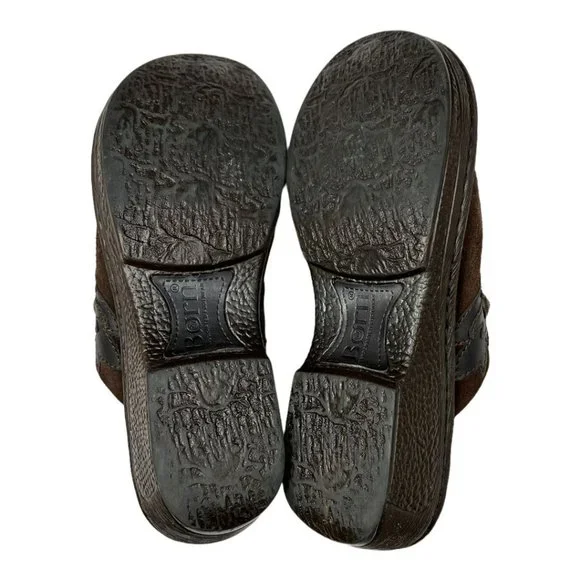Born B64623 Pittina Summerborn Together Brown Suede Mules Clogs shoes Women's 6 - Picture 8 of 10